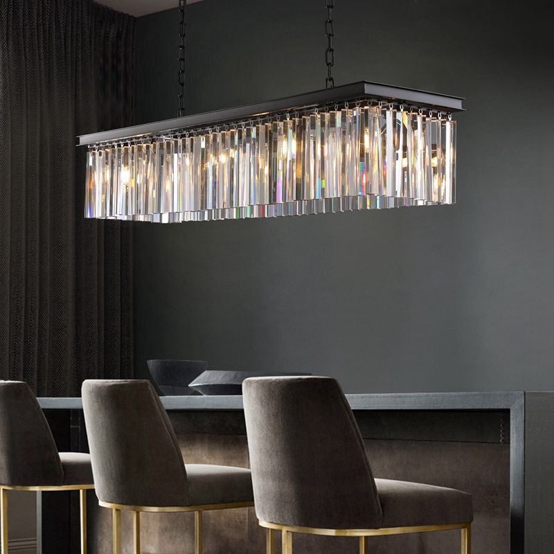 Tedem Series K9 Crystal Round / Linear Chandelier