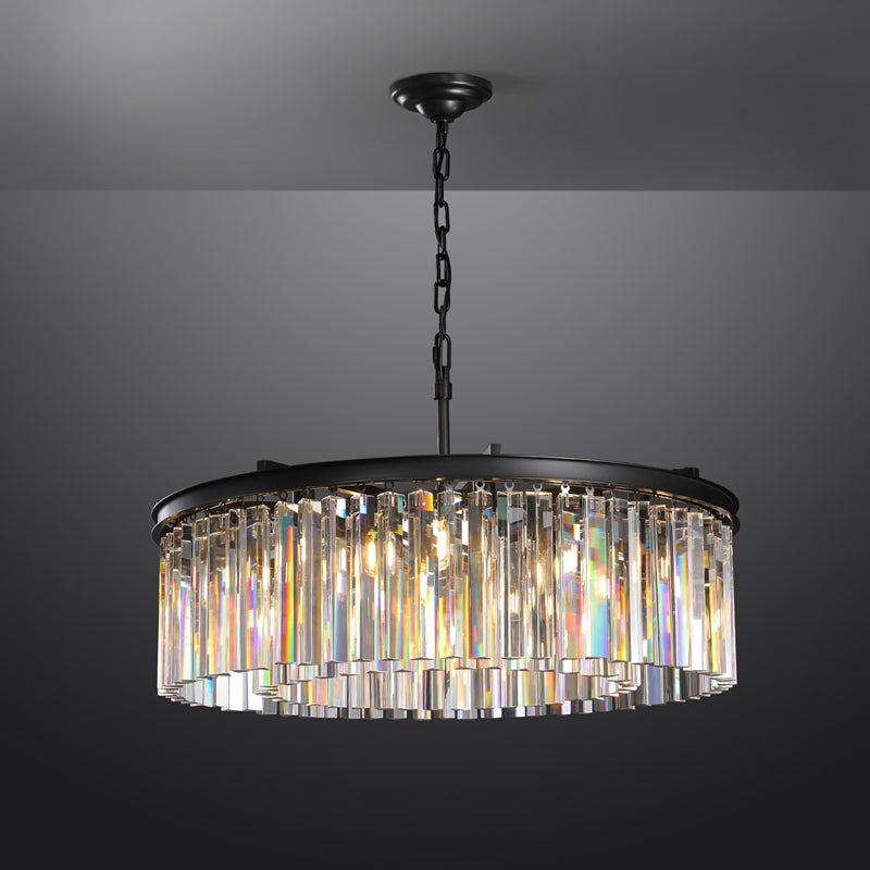 Tedem Series K9 Crystal Round / Linear Chandelier