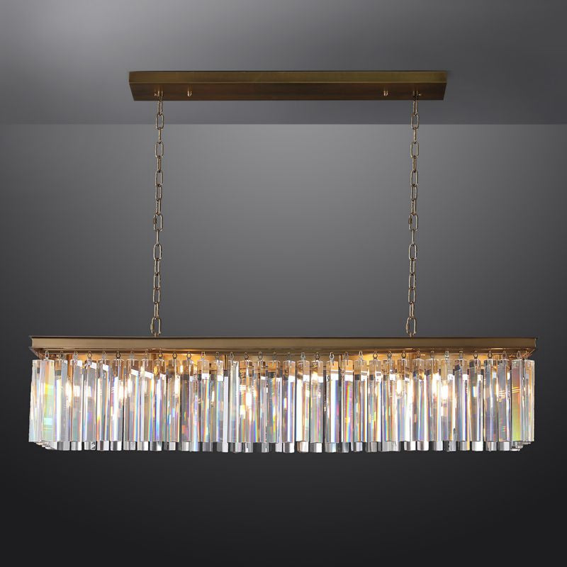 Tedem Series K9 Crystal Round / Linear Chandelier