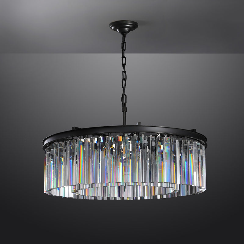 Tedem Series K9 Crystal Round / Linear Chandelier