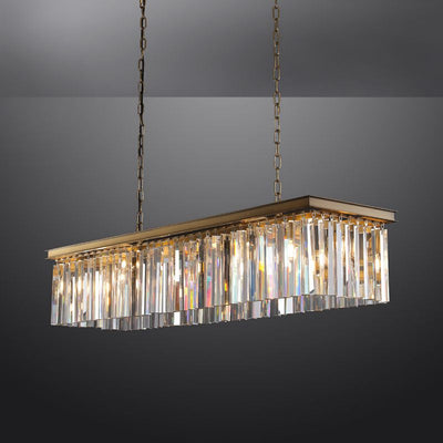 Tedem Series K9 Crystal Round / Linear Chandelier