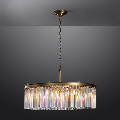 Tedem Series K9 Crystal Round / Linear Chandelier