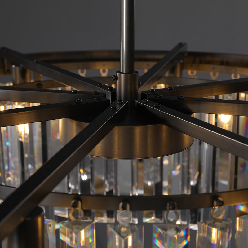 Tedem Series K9 Crystal Round / Linear Chandelier