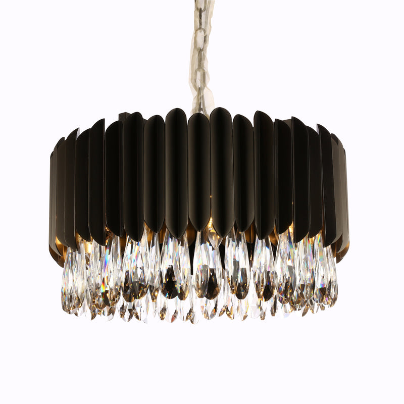 Aidan Tiered Round Crystal Chandelier