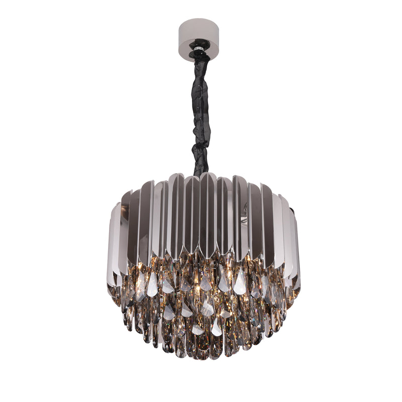 Aidan Tiered Round Crystal Chandelier