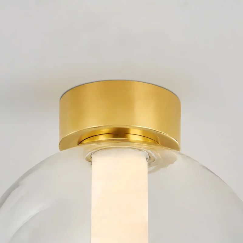 Alabaster Ball Ceiling Light