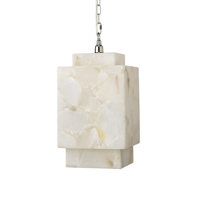 Alabaster Cube Pendant Lamp