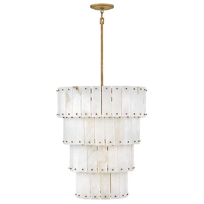 Alabaster Rancho  4-Tier Round Chandelier