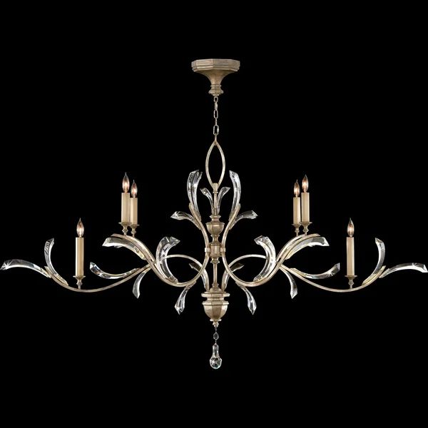 Alice Candle Oblong Chandelier 74"