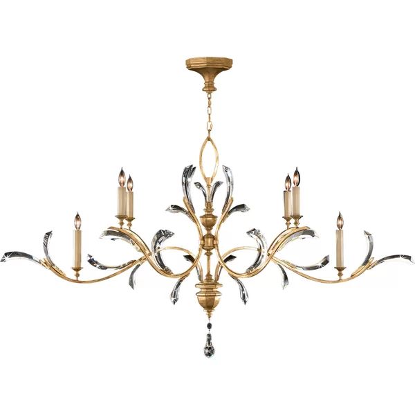 Alice Candle Oblong Chandelier 74"