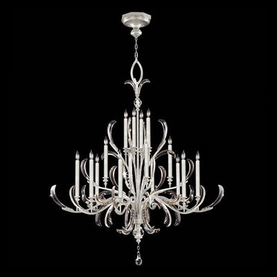 Alice Candle  Arcs  2-Tier Chandelier 57"