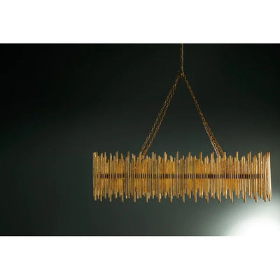 Althely 10 Lights Rectangle Pendant Chandelier