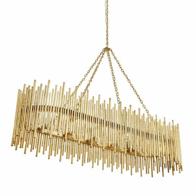 Althely 10 Lights Rectangle Pendant Chandelier