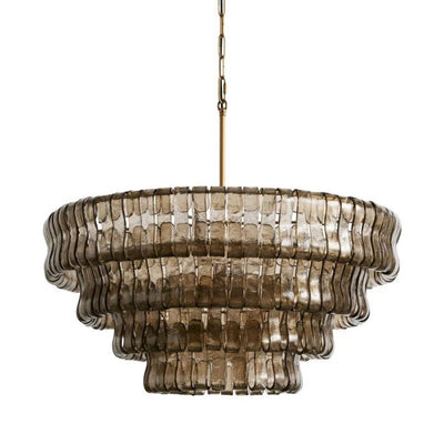 Amor 4-Tier Glass Round Chandelier 36" - thebelacan