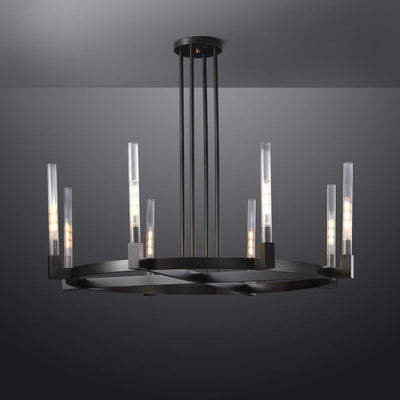 Candlestick Series Glass Chandelier