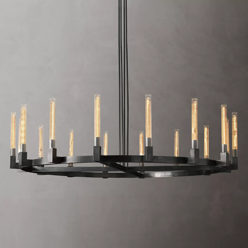 Candlestick Series Glass Chandelier