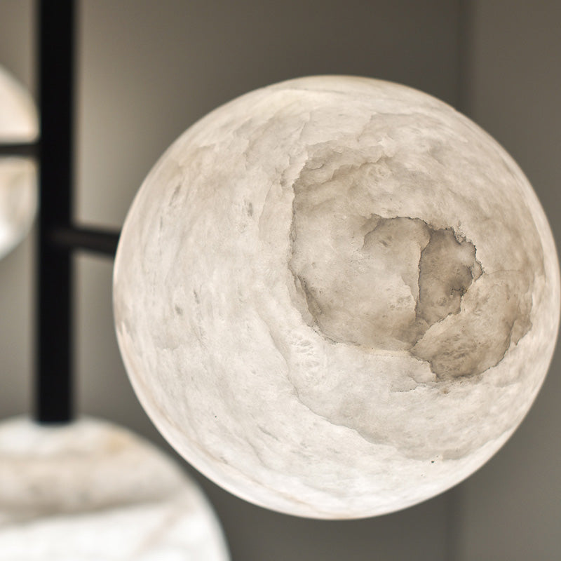 Alabaster  Carol Sphere Modern Artistic Chandelier Light