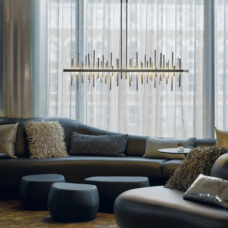 Cityscape Large Linear LED Pendant Chandelier