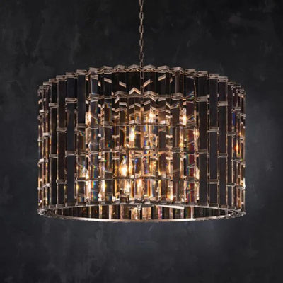 Dora Glass Round Pendant Chandelier