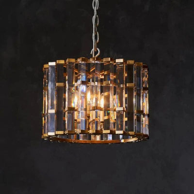 Dora Glass Round Pendant Chandelier