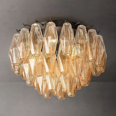 Evelyn Glass Flushmount Ceiling Light 17"