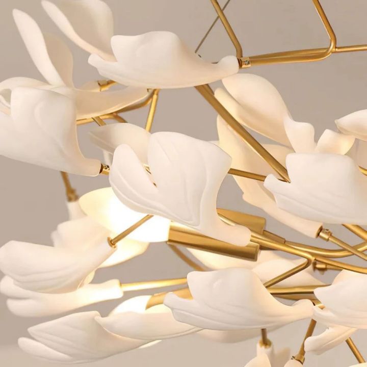 Gingko Ceramic Luxury Chandelier Style A