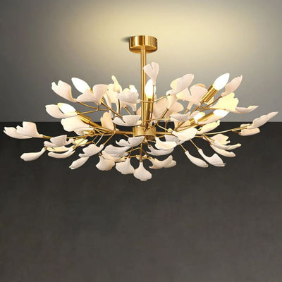 Gingko Ceramic Luxury Chandelier Style A