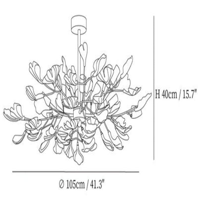 Gingko Ceramic Luxury Chandelier Style A