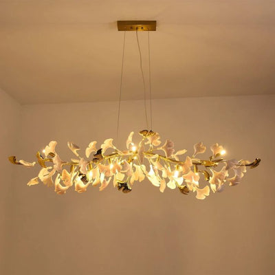 Gingko  Ceramic Luxury Chandelier Style C