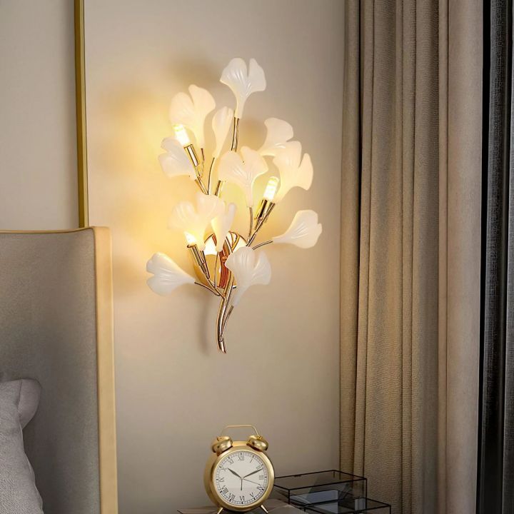 Gingko Ceramic Wall Sconce Lamp