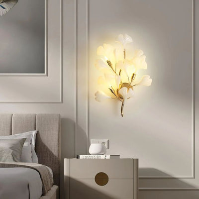 Gingko Ceramic Wall Sconce Lamp