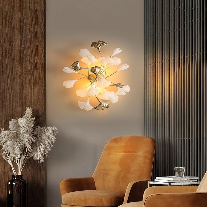 Gingko Ceramic Wall Sconce Lamp