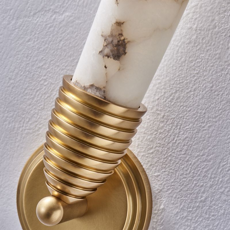 Alabaster Gypsum LED Wall Sconce