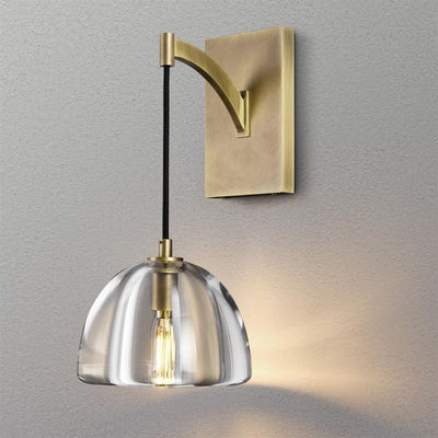 Hemisphere Glass Wall Sconce