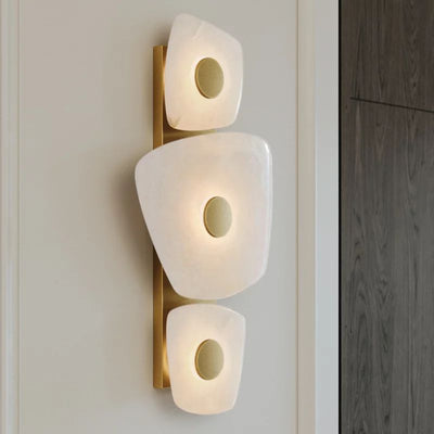 Alabaster  3 Lights Wall Sconce