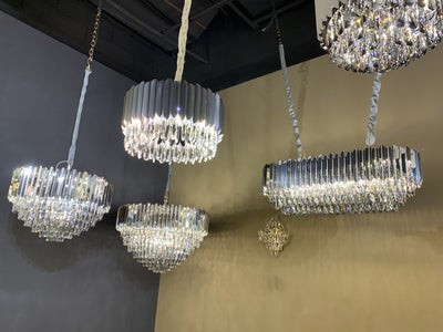 Aidan Tiered Round Crystal Chandelier