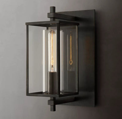 Lantern Series Outdoor Short Wall Sconce