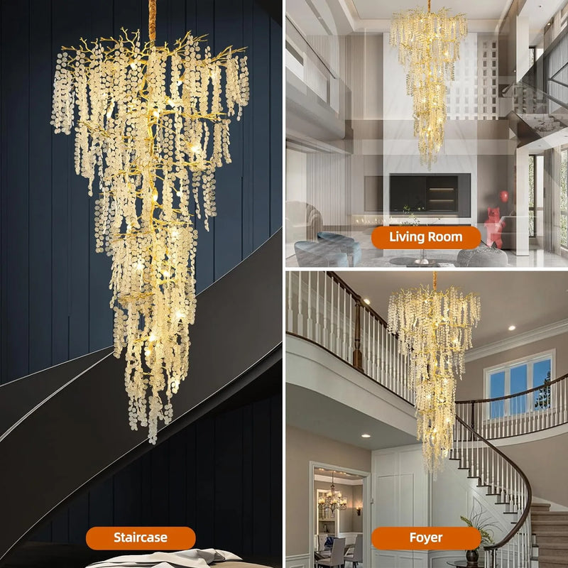 Lorna  Foyer Large Tree Branch Ceiling Chandelier