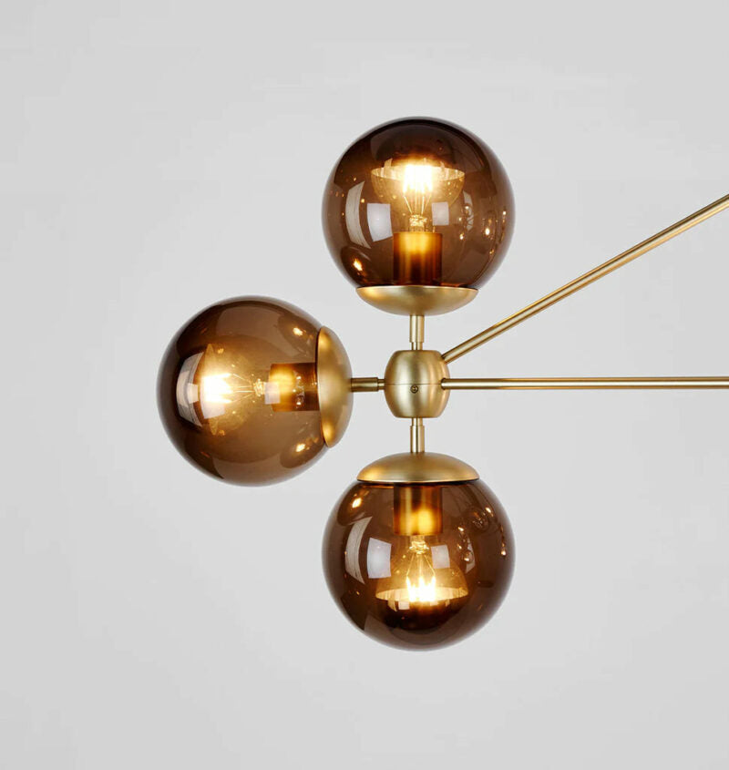 Mono Chandelier -Triangle  10 Glass  Ball