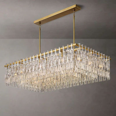 Noble Rectangle Crystal Chandelier