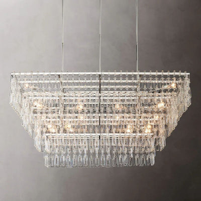 Noble Rectangle Crystal Chandelier