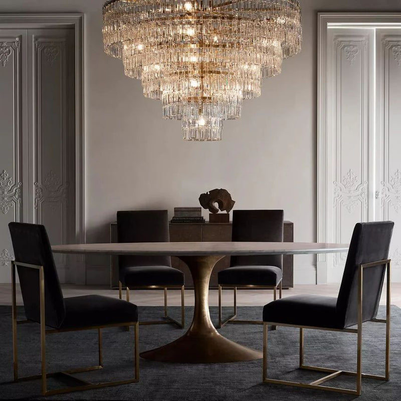 Noble Round Crystal Chandelier