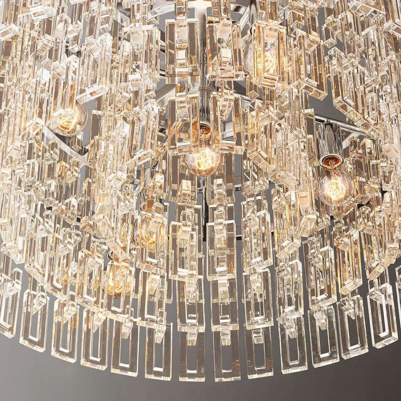 Noble Round Crystal Chandelier