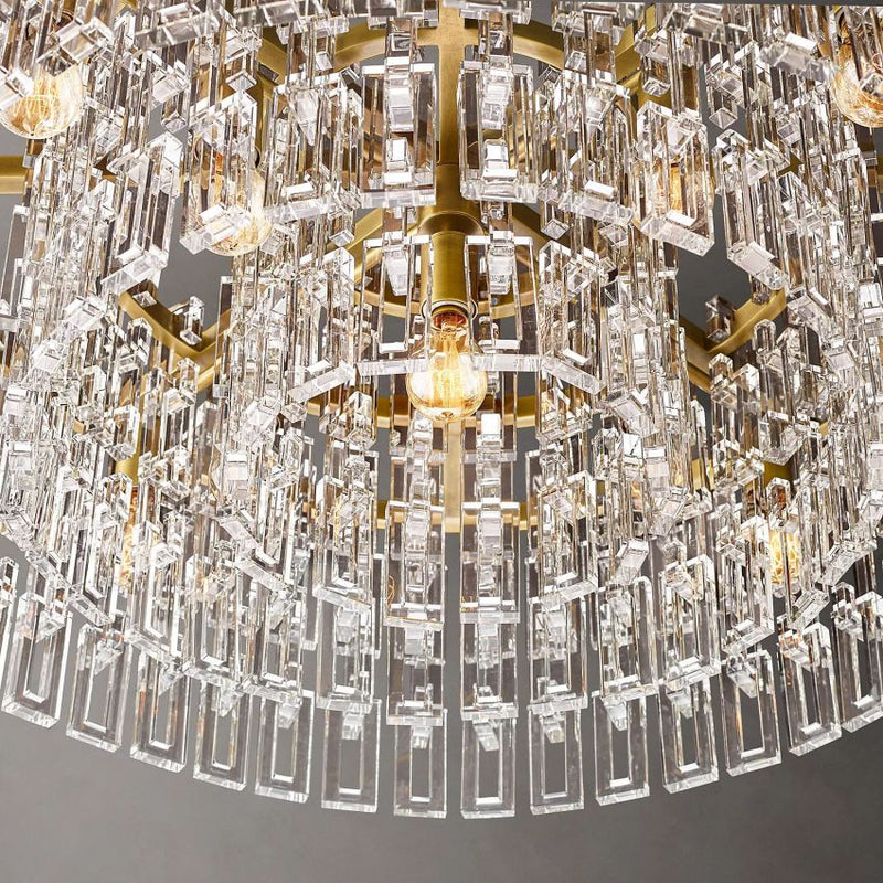 Noble Round Crystal Chandelier