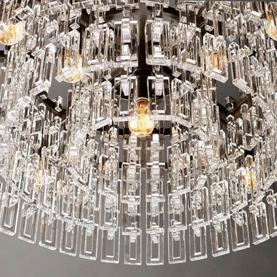 Noble Round Crystal Chandelier