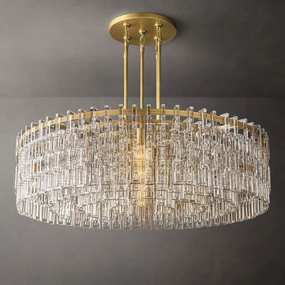 Noble Round Crystal Chandelier