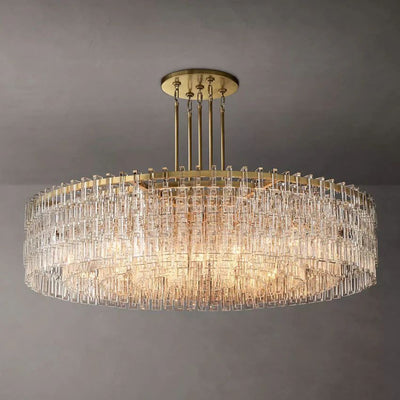 Noble Round Crystal Chandelier