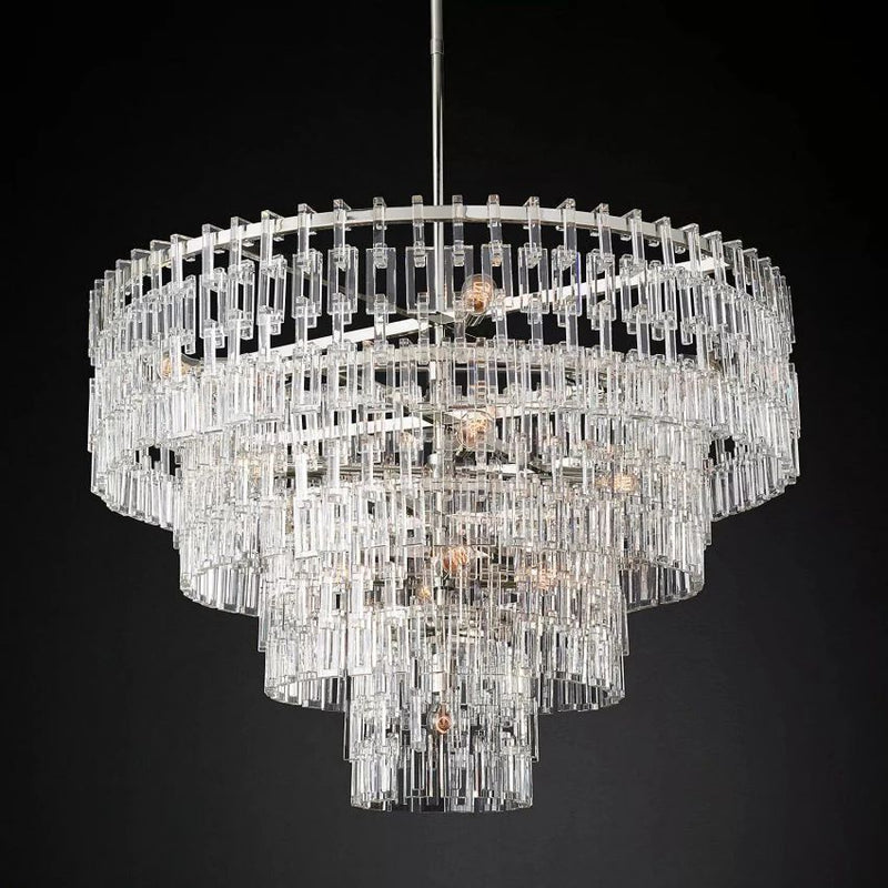 Noble Round Crystal Chandelier