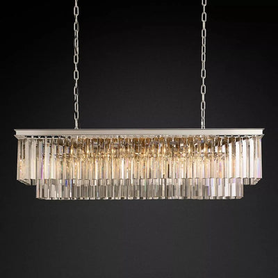 Odem Series Rectangular Crystal Chandelier