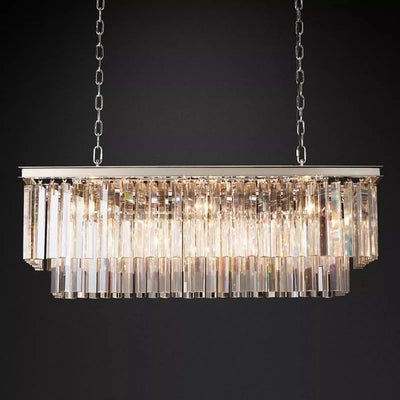 Odem Series Rectangular Crystal Chandelier